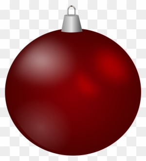 Clipart Christmas Ball - Red Christmas Ornament Clipart