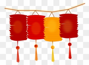 Paper Lantern Clipart Hanging Light - Chinese New Year Png