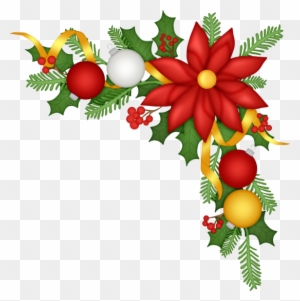 Christmas Border - Christmas Ornament Corner Clipart