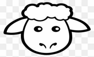 Animals Coloring Medium Size Black Sheep Clip Art Icon - Sheep Face Coloring Page