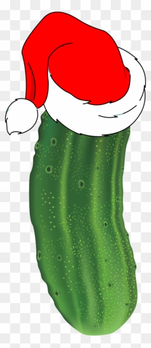 Christmas Pickle Clipart - Christmas Pickle With Hat