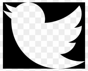 Black Twitter Clipart - Twitter Logo White Transparent