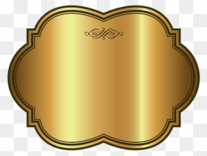 Label Template Gold Png Clip Art Image - Transparent Banner