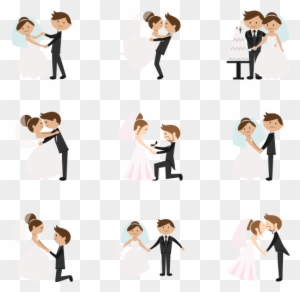 Wedding Invitation Computer Icons Marriage Clip Art - Wedding Couple Icon Vector Png