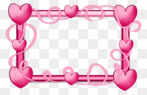 Border - Border Design Pink Heart