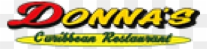 Donna's Caribbean Restaurant Donation Box Sponsor Logo - Fictional Character