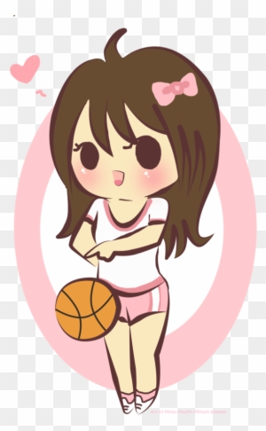 Pinky Basketball Mitsuki By Mitsu-muffin - Anime Basketball Girl Chibi