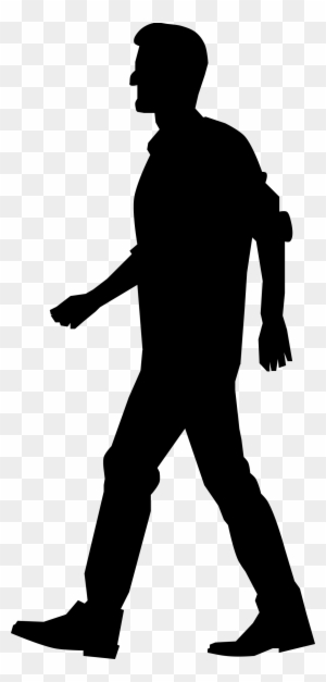 Clipart - Human Silhouette Walking Png - Free Transparent PNG Clipart