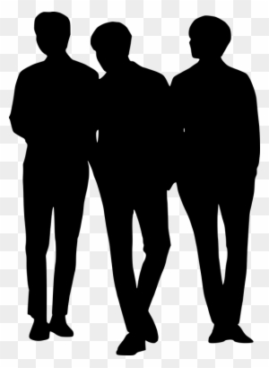 Silhouette, Business, Team, People, Group, Corporate - Group Of Men Silhouettes Transparent