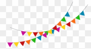 Flag Banner Pennon Bunting - Colored Flag Banner Png