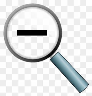 Magnifying Glass With Minus Sign