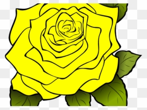 Download Yellow Rose Clipart Svg Transparent Background Rose Outline Free Transparent Png Clipart Images Download