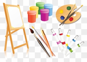 Painting Palette Clip Art - Tools For Painting Clipart