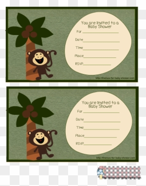 Free Printable Monkey Baby Shower Invitations Including - Monkey Baby Shower Invitations Templates Free