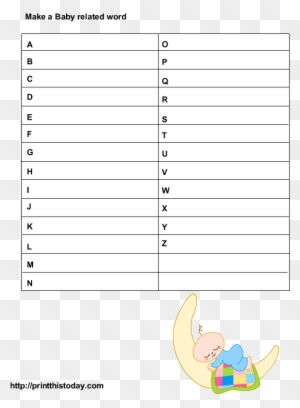 More Free Printable Baby Shower Games Make A Baby Related - Baby Shower Word Scramble Game Answers