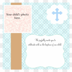 Blank Invitation Templates Free Baptismal Invitation - Christening Invitation Blank Template