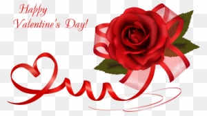 Png Клипарт "valentine's Day" - Happy Valentine's Day Rose