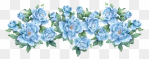 Free Vintage Flower Graphics Vintage Flower Paper Vintage - Blue Vintage Flower Png