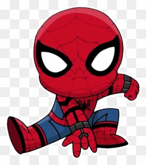 Чиби Telegram Sticker - Spiderman Homecoming Coloring Pages Chibi