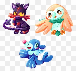 Pokemon Sun And Moon Starters By Agui-chan - Pokemon Sun And Moon Starters Rowlett Pokemon Sun And Moon Starters By Agui-chan - Pokemon Sun And Moon Starters Rowlett