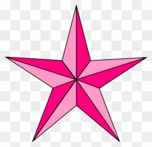 Pink Nautical Star Clip Art At Clker Com Vector Clip - Stained Glass Star Pattern