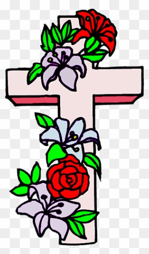 Cross With Flowers Clipart Transparent Png Clipart Images Free Download Clipartmax