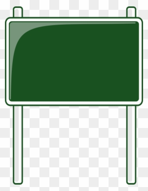 Road Sign Green Blanks Road Signs Highway Signs Road - Blank Road Sign Clipart