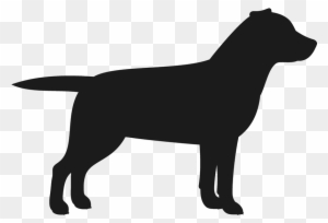 Labrador Retriever Stamp Dog, Cat Amp Fur Baby Stamps - Rottweiler Dog Vector Silhouette