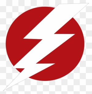 Red Lighting Blot Encirled Clip Art At Clipartner - Red Lightning Bolt Logo