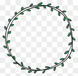 Scalable Vector Graphics - Circle Leaf Border Png