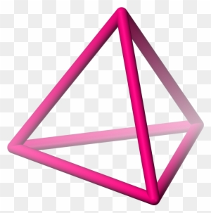 Pyramid Clipart Shaped Object - Tetrahedron Shape In 3d