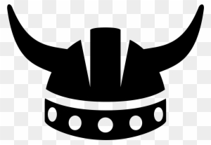 Black & White Viking Computer Icons Helmet Clip Art - Viking Helmet Icon
