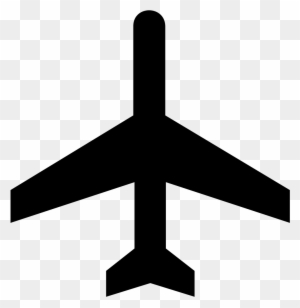 Airplane Silhouette Clipart - Air Transportation Symbol