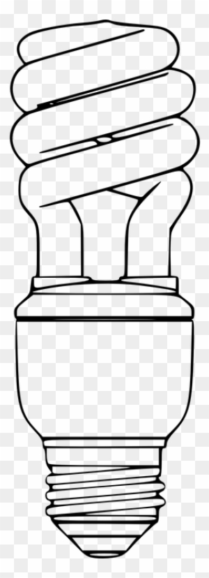 Medium Image - Simple Light Bulb Drawing - Free Transparent PNG Clipart