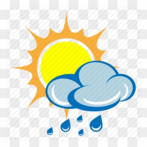 Cloud, Drizzle, Rain, Shower, Storm, Sun, Weather Icon - Sun Cloud And ...