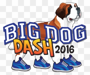Big Dog Dash - Saint Bernard Puppy Dog Love Canine Large Tote Bag