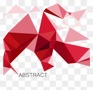 Irregular Graphics Red Triangle - Red Triangle Graphic