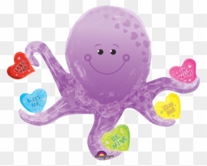 Candy Hearts Octopus - Candy Hearts Octopus Super Shape