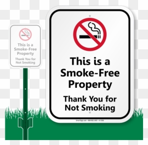 Zoom, Price, Buy - Smoke Free Campus Signs