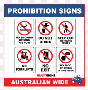 Prohibition No Food Sign