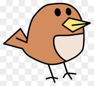 Vector Clip Art Of Small Brown Tweeting Bird - 512 X 512 Png