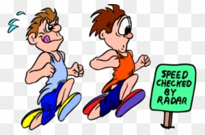 Run With King Pic - 2 People Running Cartoon