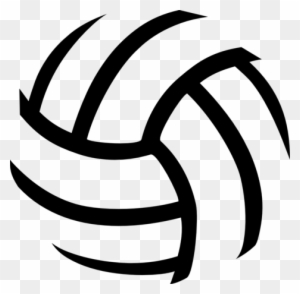 Volleyball Outline Clip Art - Ball Clipart Black And White - Free