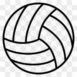 Volley Icon - Clip Art Volleyball Ball
