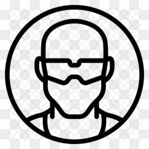 Safety Glasses Icon - Personal Protective Equipment