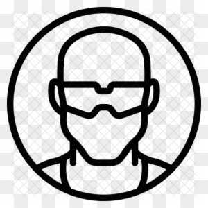 Safety Glasses Icon - Personal Protective Equipment
