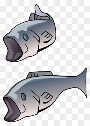 Big Mouth Bass - Fish In The Market Clipart