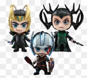 Marvel - Thor - Ragnarok - Gladiator Thor, Loki & Hela - Thor Ragnarok Cosbaby