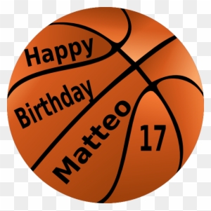 Happy Birthday Basketball Clip Art At Clker - Basketball And Soccer