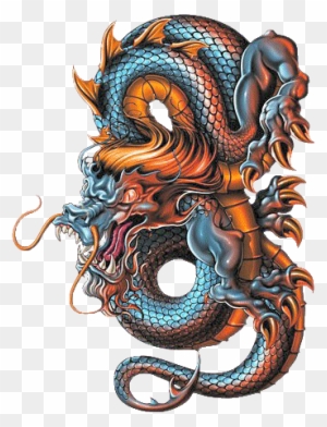 Big Dragons - Colored Dragon Tattoo Designs